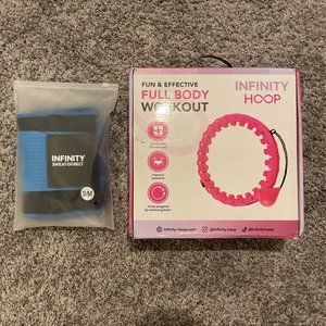 Infinity Hoop Smart Weighted Hula Hoop + Sweat Belt (S/M) - NEW